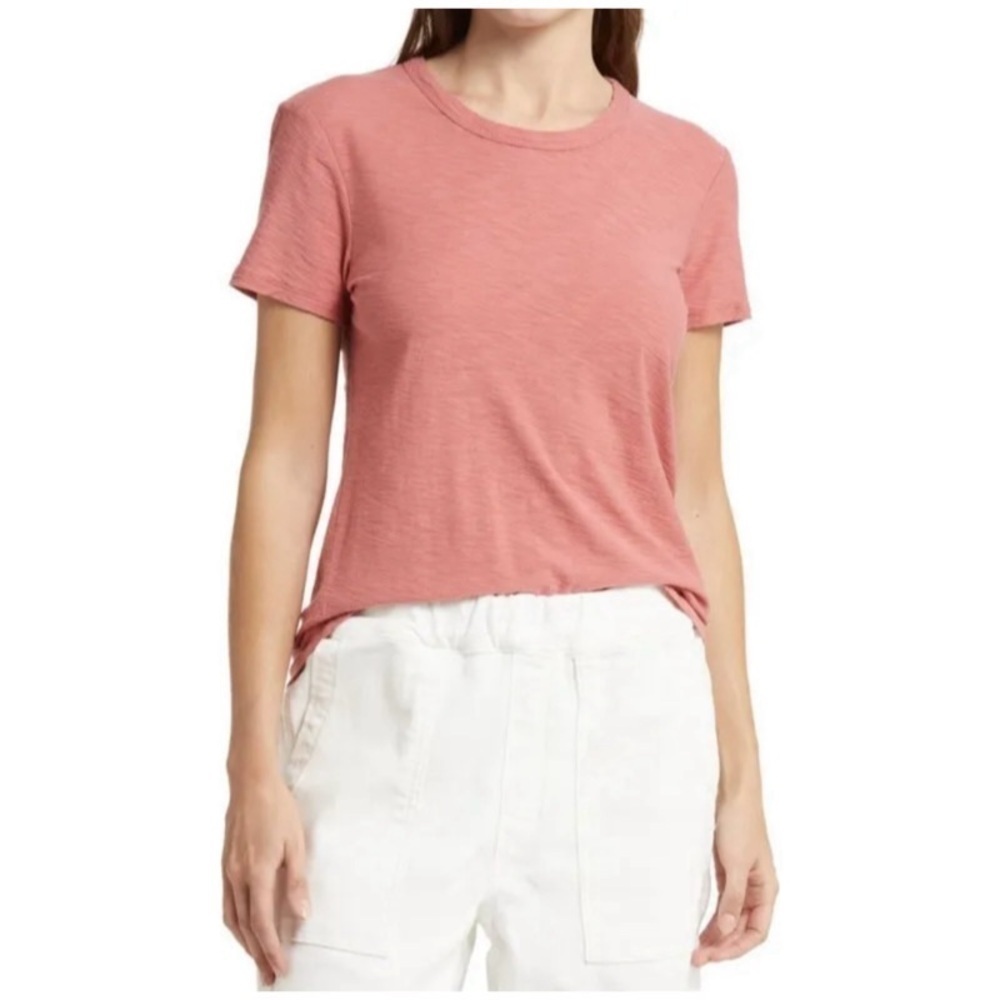 NEW STANDARD JAMES PERSE Crewneck Tee in Strawberry